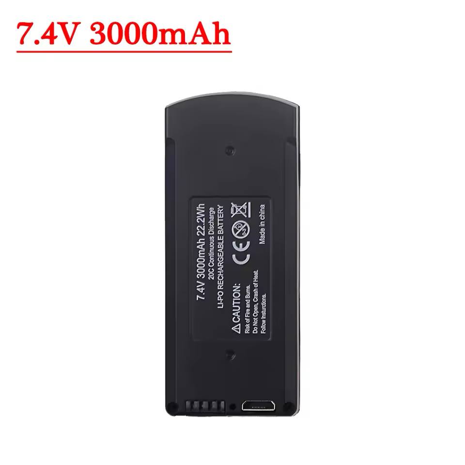 Original 7.4V 3000Mah Drone Lipo Battery For V198 V198PRO V198MAX V168PRO V168MAX GPS Drones Quadcopter Battery Accessories