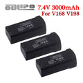 Original 7.4V 3000Mah Drone Lipo Battery For V198 V198PRO V198MAX V168PRO V168MAX GPS Drones Quadcopter Battery Accessories